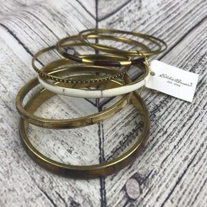 Eddie Bauer Inlaid Set Of 7 Bangle Bracelets